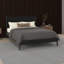 Mid-Century Modern Platform Bed - Solid Wood Construction with Slatted Base-1924336776-1924336788