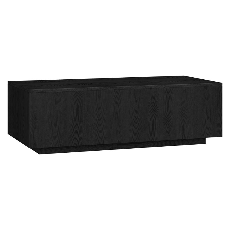 Ferrigno Solid Coffee Table, Black Grain