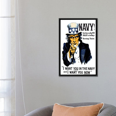 " Vintage WWI Poster Of Uncle Sam Pointing At The Reader " by John Parrot