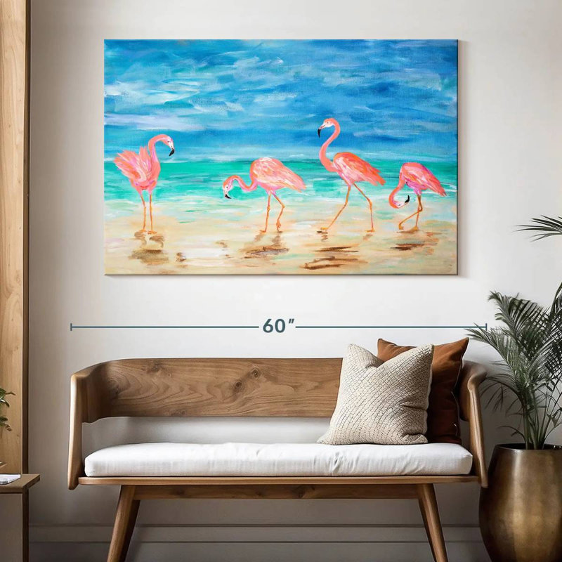 Brampt Sunny Flamingo Beach, H 34 po x l 51 po