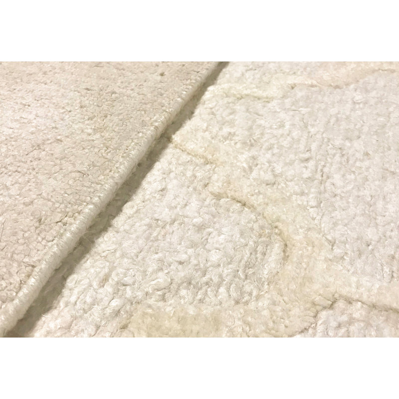 Himalayan Cotton Geometric Area Rug in Beige