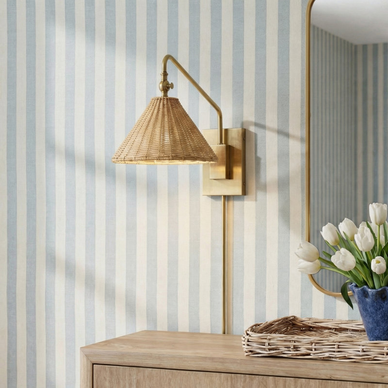 Vonetta Steel Plug-In Swing Arm Sconce 