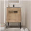 24-inch Bathroom Dressing Table with Sink, Available in Floor-standing or Suspended Conversion, Dimensions 24*18