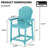 Outdoor HDPE Adirondack Chair / Patio Bar Stool-778270585