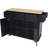 Kitchen Cart With Rubber Wood Drop-Leaf Countertop-1996876461