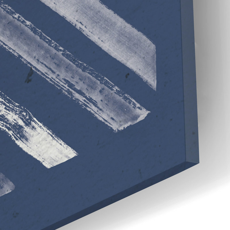 Art mural en verre Wrought Studio ™ «Blue Sunset 1» par Laura Marshall, H 24 po x l 16 po x P 0,2 po