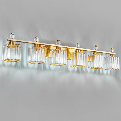 Lampe de meuble-lavabo moderne en cristal pour salle de bain