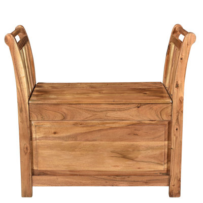 Banc de rangement en bois Fortunat