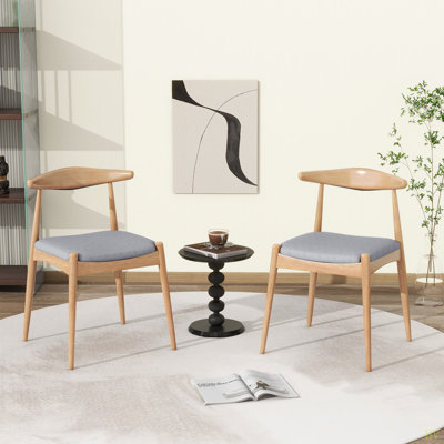CHAIR (ensemble de 2) ensemble de chaises de salle à manger de style Mid-Century - sièges rembourrés