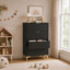 Commode 4 tiroirs, commode, commode de chambre à coucher - noir-1925313839