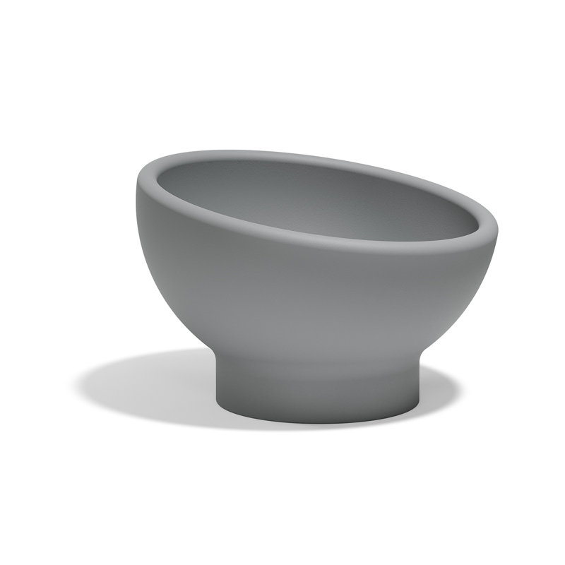 Luna Planter, 22.75" H x 33.5" W x 33.5" D, Gray
