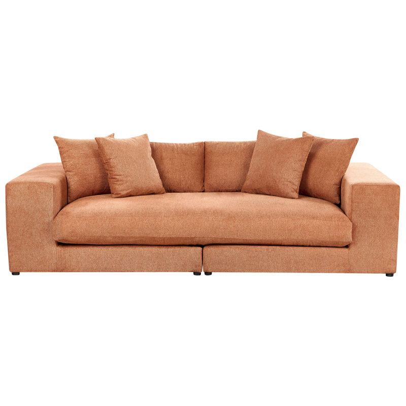 Almke 3 Seater Sofa, Orange