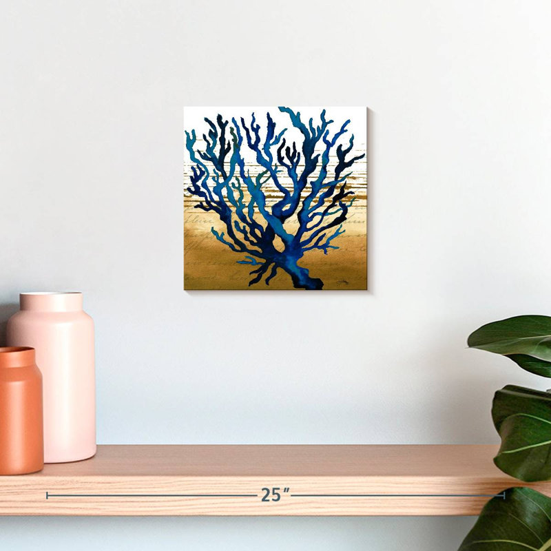 Bleu corail Brampt, H 10 po x l 10 po
