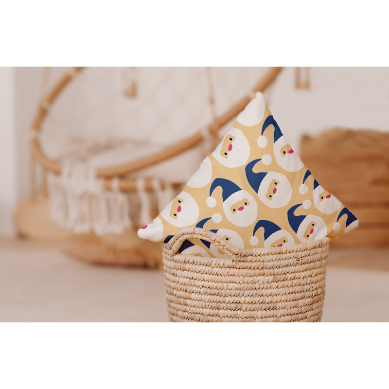 Coussin intérieur / extérieur Dancing Santas, Île Seymour Nord, Galapagos, H 16 po x l 16 po