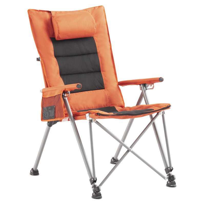 5-Position Adjustable Folding Camping Chair With Footrest