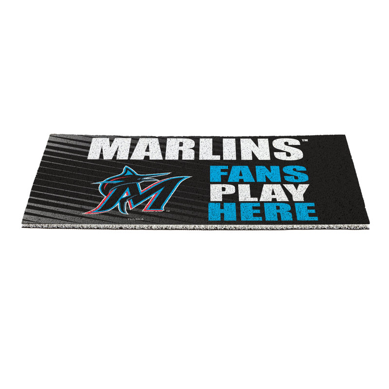 Tapis en PVC Miami Marlins Fan, 28 po x 16 po
