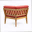 8 Seater Acacia Wood Sectional Sofa Set, Teak+red
