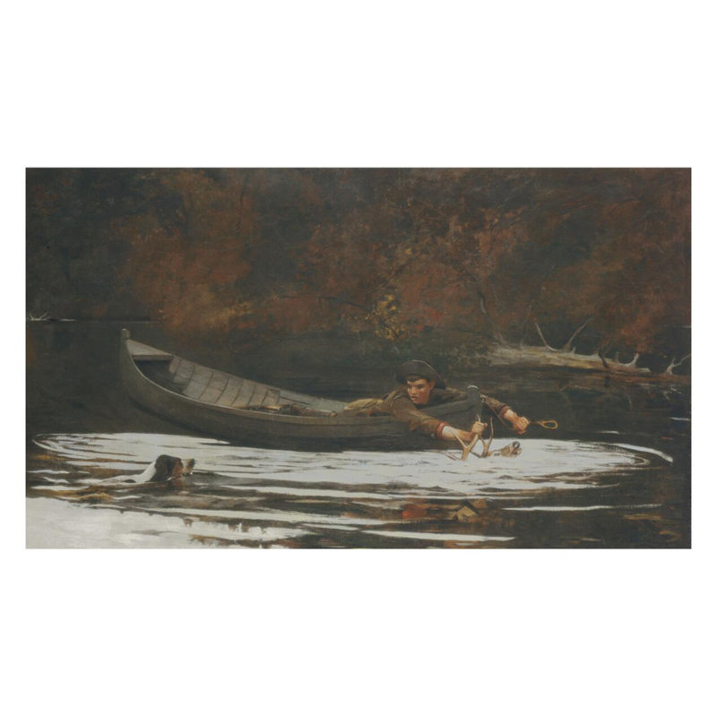 «Hound and Hunter» par Winslow Homer - Estampe numérique, H 22 po x l 28 po
