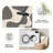 Grey Island Wave carpet-easy to clean, machine-washable, soft and comfortable; suitable for door mats, kitchens, living rooms, bedrooms, corridors, and laundry areas. Easy to clean, durable carpet for home decoration.-1027474985