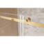 Porte de douche coulissante simple sans cadre avec verre trempé transparent, l 60 po x H 60 po-114670593