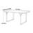 Rectangular Nordic-style dining table-270486158