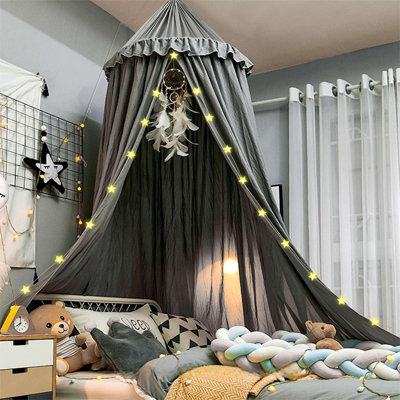Lit à baldaquin pour les filles, auvent à volants Dreamy Princess