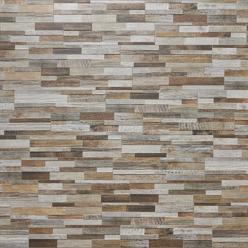 Inwood 6" x 24" Wood Look Ledger Panel Porcelain Wall Tile, Beige