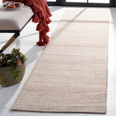 Tapis en jute / laine / coton tissé à la main Haldor