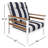 Townsend Metal Outdoor Lounge Club Chair With Sunbrella Cushion