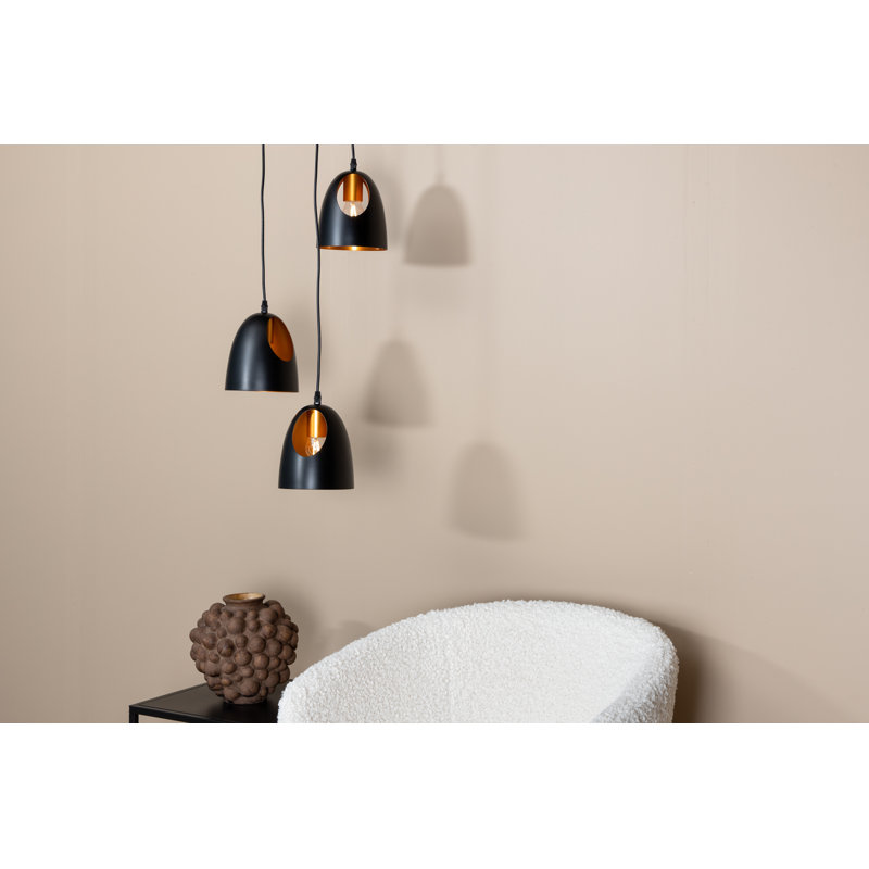 Aquinnah 3 - Light Black Cluster Pendant