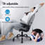 Ebern Designs Adjustable Faux Leather Swiveling PC & Racing Game Chair-1498888392