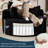 2 Pieces - 49" Corduroy Upholstered Barrel Chair, Oversized Compression Round Chaise Lounge, No Assembly Required-784046542