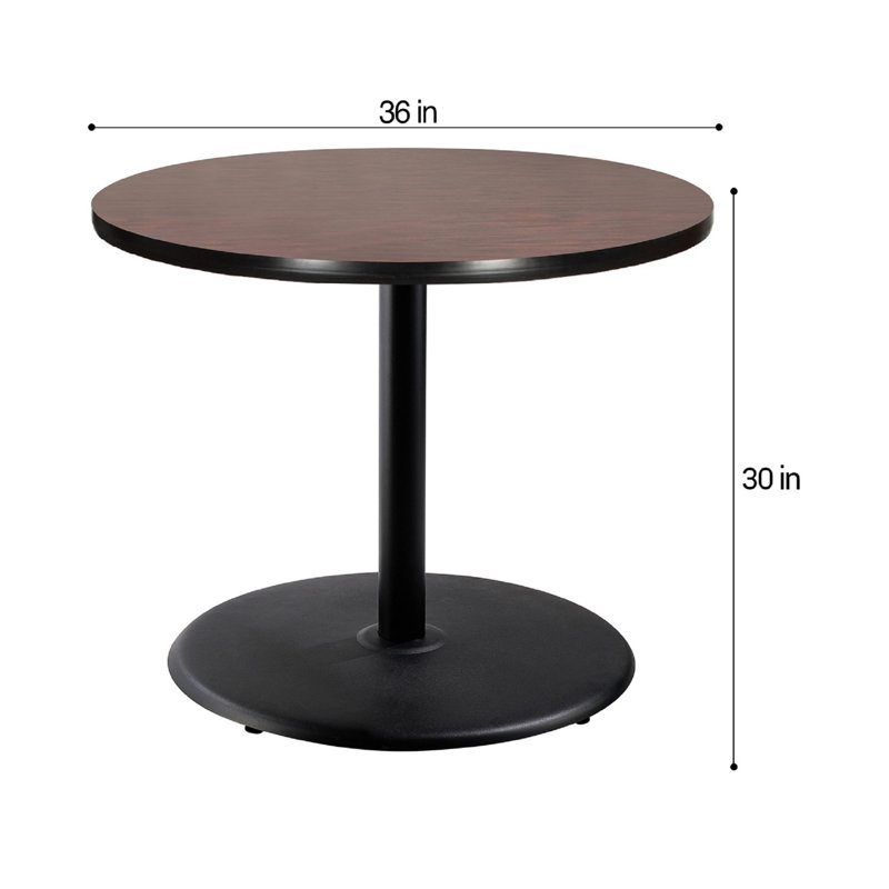 Table basse Bennet, H 30 po x L 36 po x l 36 po, Noir, Acajou
