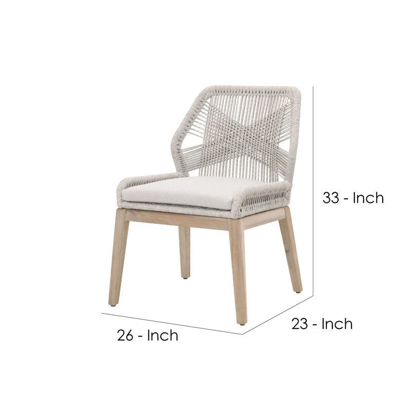 Chaise d'appoint Claborn, gris, Blanc