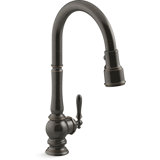 Artifacts® Touchless and Voice-Activated Pull Down Kitchen Sink Faucet with Three-Function Sprayhead