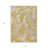 3' X 5' Gold Gray And Ivory Abstract Washable Indoor Outdoor Area Rug