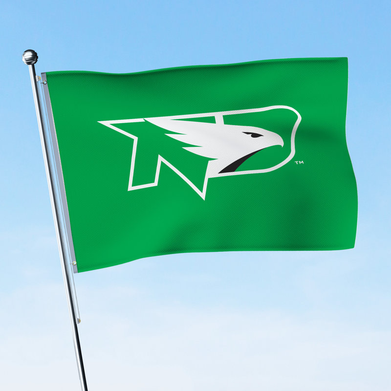 Fighting Hawks de North Dakota - drapeau en nylon imprimé 3 pi x 5 pi - Licence NCAA