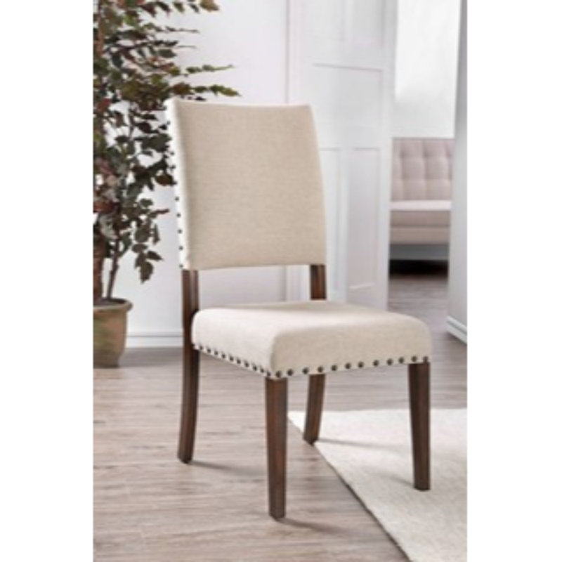Chaise rembourrée ivoire Crescentia Cogburn