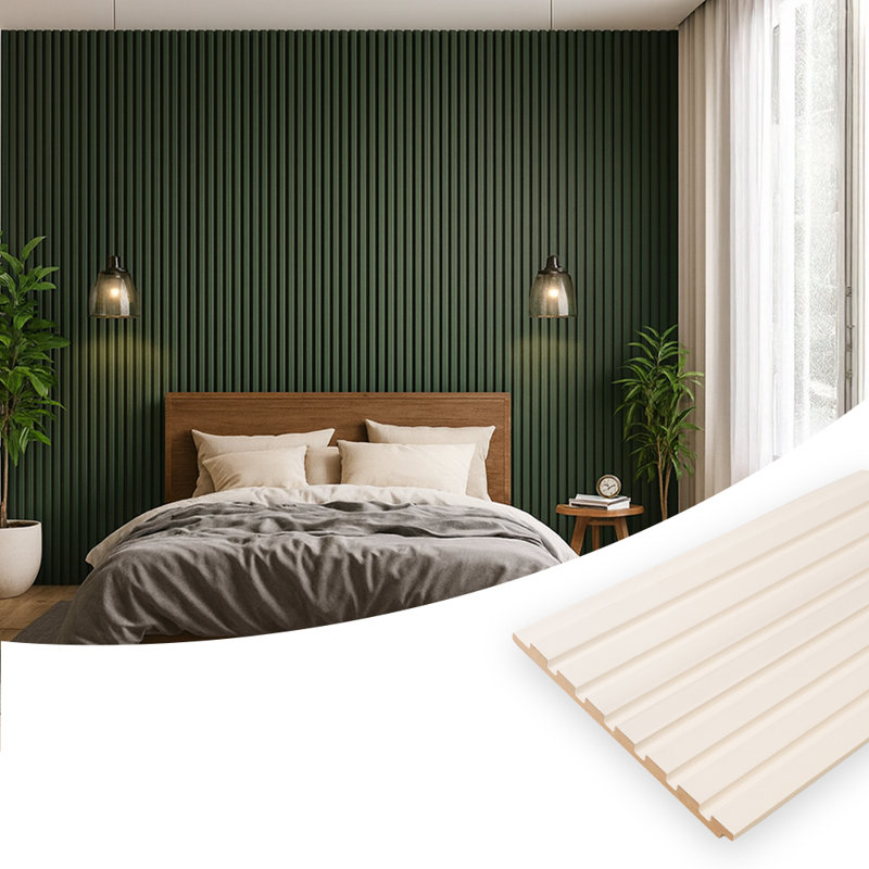 Panneau de fibres à densité moyenne et panneau mural prêt à peindre avec réduction du bruit pour plafond, murs de chambre à coucher, murs de salon ou murs de cuisine