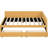 2 Drawer Upholstered Daybed In Yellow, Linen Fabric, No Box Spring, Stable Construction Storage Drawers Yellow Linen, Solid Wood Frame, Spring Needed For Space Saving-877255431