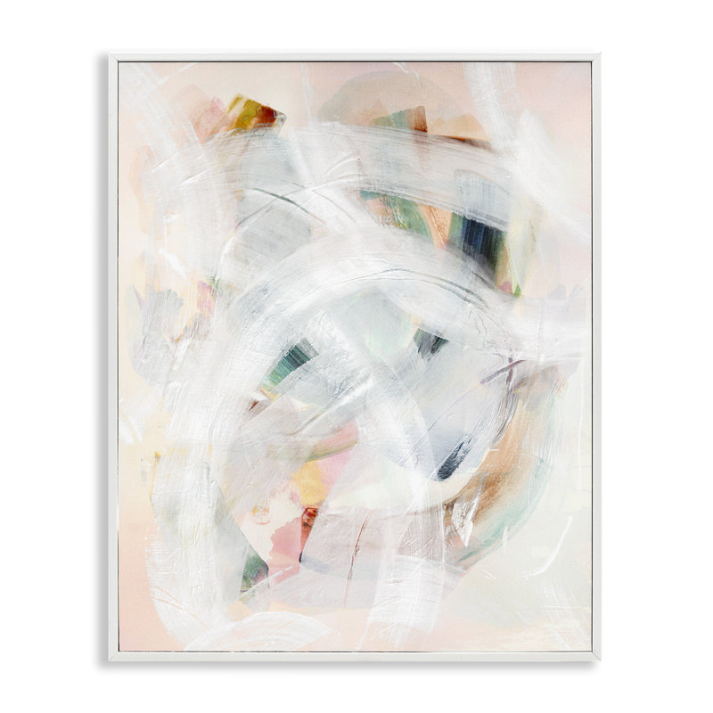 Abstrait doux avec lignes courbes, estampe numérique, design par Gemma Bardot, H 14 po x l 11 po