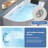 59.06"x31.50"Acrylic Thermostatic Whirlpool Massage Sector Freestanding One-Piece Seamless Adult Bathtub