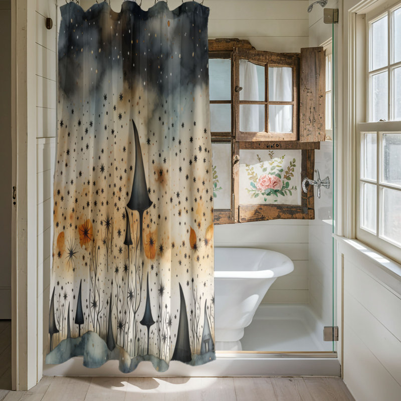 Rideau de douche Haunted Harvest - Premium, H 74 po x l 71 po