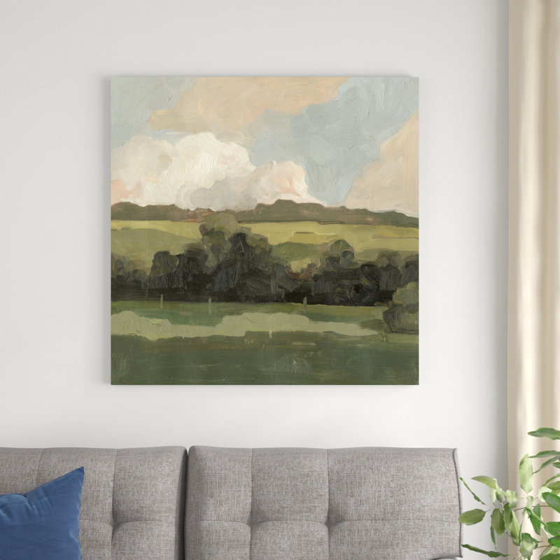 Impression sur toile tendue Ochre Evening II, H 36 po x l 36 po x P 1,25 po