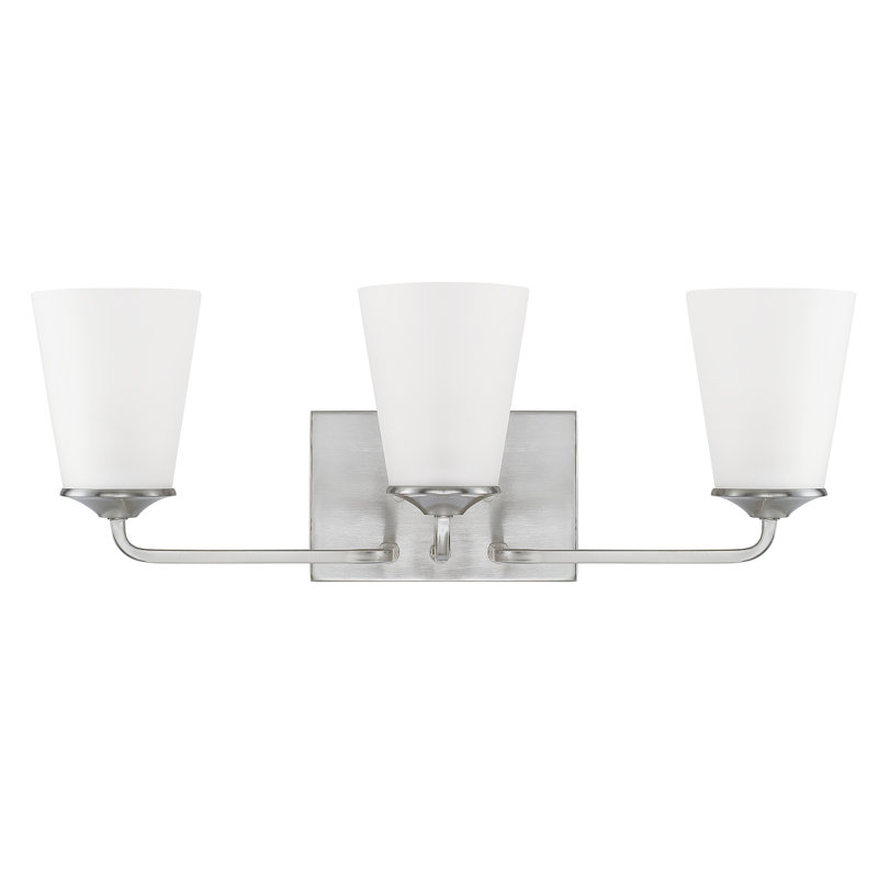 Hakeem 3 - Light Dimmable Vanity Light, Brushed Nickel
