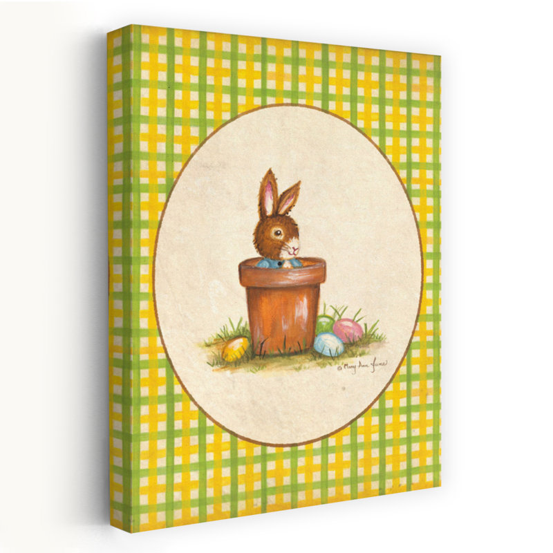 Lapin pot fantaisiste contemporain, H 24 po x l 16 po