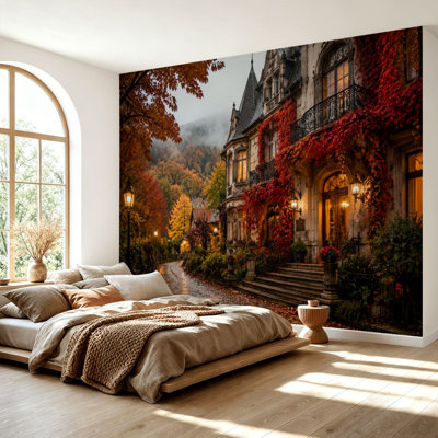 Papier peint adhésif autocollant Fall Mansion