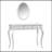 Luxury Makeup Vanity Desk with Oval Mirror, 3-Drawer Dressing Table for Jewelry Storage, Elegant Console Table for Entryway, Living Room & Bedroom, Stylish Home Decor-1556244225