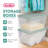 Sterilite 32 Pk Stackable Storage Tote Container, 56Qt, Clear, Mindful Mint Lid