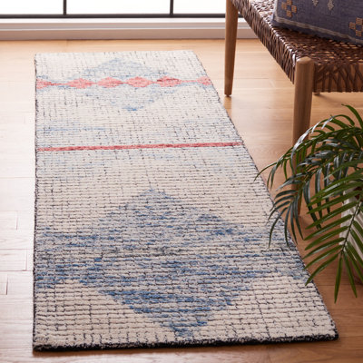 Tapis abstrait ivoire / bleu Abstract 479